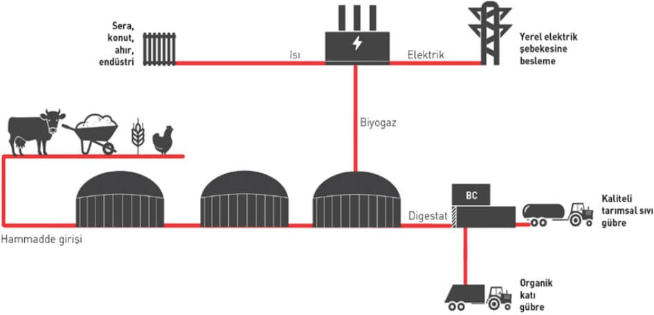 Biogaz Tesisleri - Biogaz - Büokütle Enerji  Santralleri